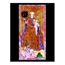 Postkarte-Vintages Weissagung-Tarot 14