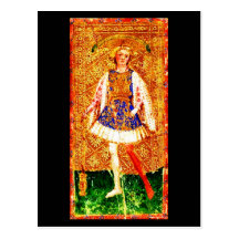 Postkarte-Vintages Weissagung-Tarot 15