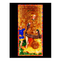 Postkarte-Vintages Weissagung-Tarot 16