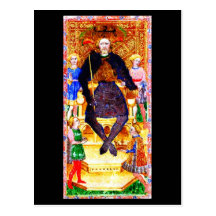 Postkarte-Vintages Weissagung-Tarot 2