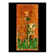 Postkarte-Vintages Weissagung-Tarot 20
