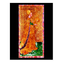 Postkarte-Vintages Weissagung-Tarot 21