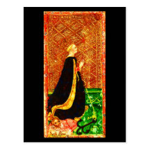 Postkarte-Vintages Weissagung-Tarot 22
