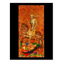 Postkarte-Vintages Weissagung-Tarot 23