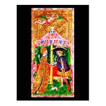 Postkarte-Vintages Weissagung-Tarot 26