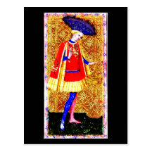 Postkarte-Vintages Weissagung-Tarot 3