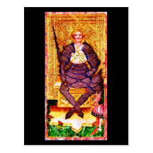 Postkarte-Vintages Weissagung-Tarot 6