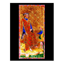 Postkarte-Vintages Weissagung-Tarot 7