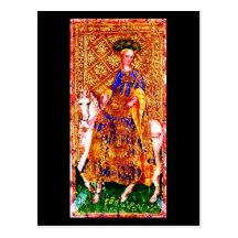 Postkarte-Vintages Weissagung-Tarot 8