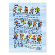 Postkarte "Weihnachtsanmerkungen "