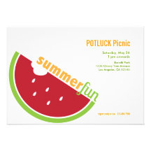 Potluck Sommer-Picknick-Party Einladung