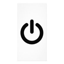 Power Button Symbol Photo Cards