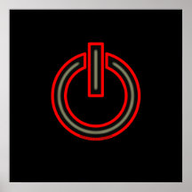 Power-Symbol Posterdruck