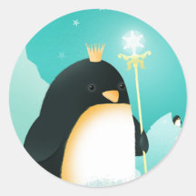 Power zu den Penguins - Kaiseraufkleber
