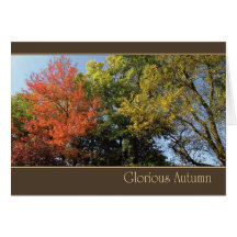Prachtvoller Herbst Grußkarte