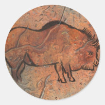 Prähistorische Malerei Runder Sticker