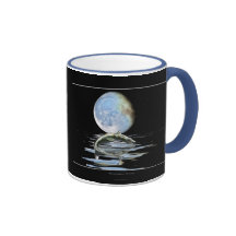 Prähistorisches MOSASAUR u. MOND Geschenk-Strecke Teetasse