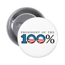 Präsident der 100 Prozent Button