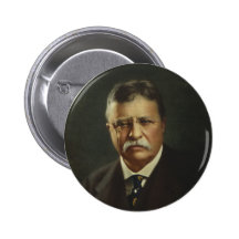 Präsident Theodore Roosevelt durch Forbes-Lithogra Anstecknadelbutton