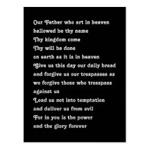 Prayer des Lords Postkarten