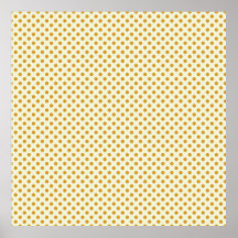 Pretty Autumn Brown Dot Pattern Posters