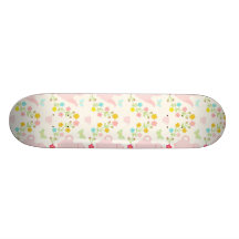 Pretty pink teapots skate deck