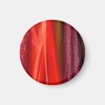 Pretty Scarves Hanging Refrigerator Magnet