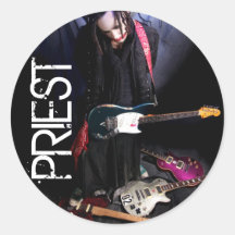 PRIESTER-FOTO-LOGO-AUFKLEBER