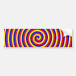 Primärfarben. Helle und bunte Spirale Autosticker