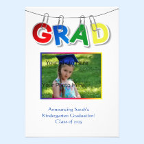 Primary Grad Text Photo einladungen