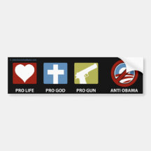 Princples gegen Obama Autosticker