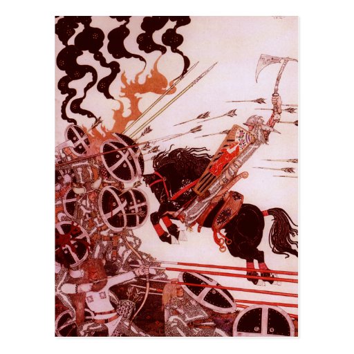 Prinz in der Kampf-Kunst-Postkarte