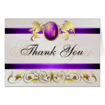 Prinz u. Prinzessin Purple Jewel Thank You Notecar Karte