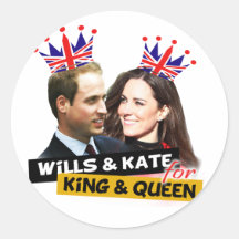 Prinz William u. Kate Middleton Spaß-Aufkleber
