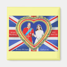 Prinz William und königliche Hochzeit Catherine Kühlschrankmagnete
