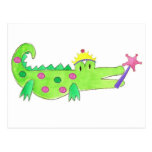 Prinzessin Alligator Postkarte