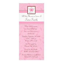 Prinzessin Babyparty Individuelle Einladungskarte