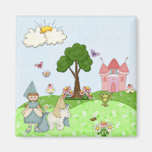Prinzessin - Brown-Haar Magnete