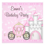 Prinzessin Carriage Castle Girls Prinzessin Geburt Individuelle Einladungskarten