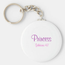 Prinzessin, Galatians 4:7 Schlüsselbänder