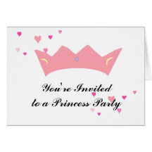 Prinzessin Party Einladung Grußkarten