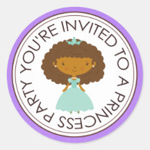 Prinzessin Party Matching Envelope Stickers