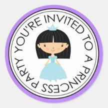 Prinzessin Party Matching Envelope Stickers