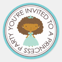 Prinzessin Party Matching Envelope Stickers