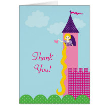 Prinzessin Rapunzel Thank You Card Grußkarte