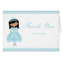 Prinzessin Thank You Card Karte