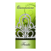 Prinzessin Tiara Quinceanera (Limon) Individuelle Ankündigskarten