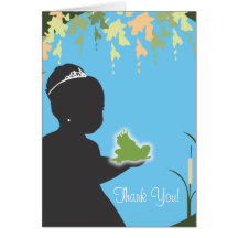 Prinzessin und Frosch - danke zu kardieren Grußkarten