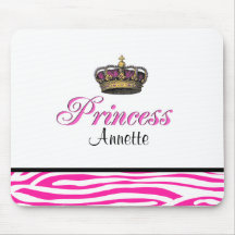 Prinzessinkrone im Pink Mousepads