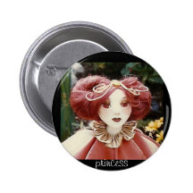 Prinzessinporträt Anstecknadelbuttons